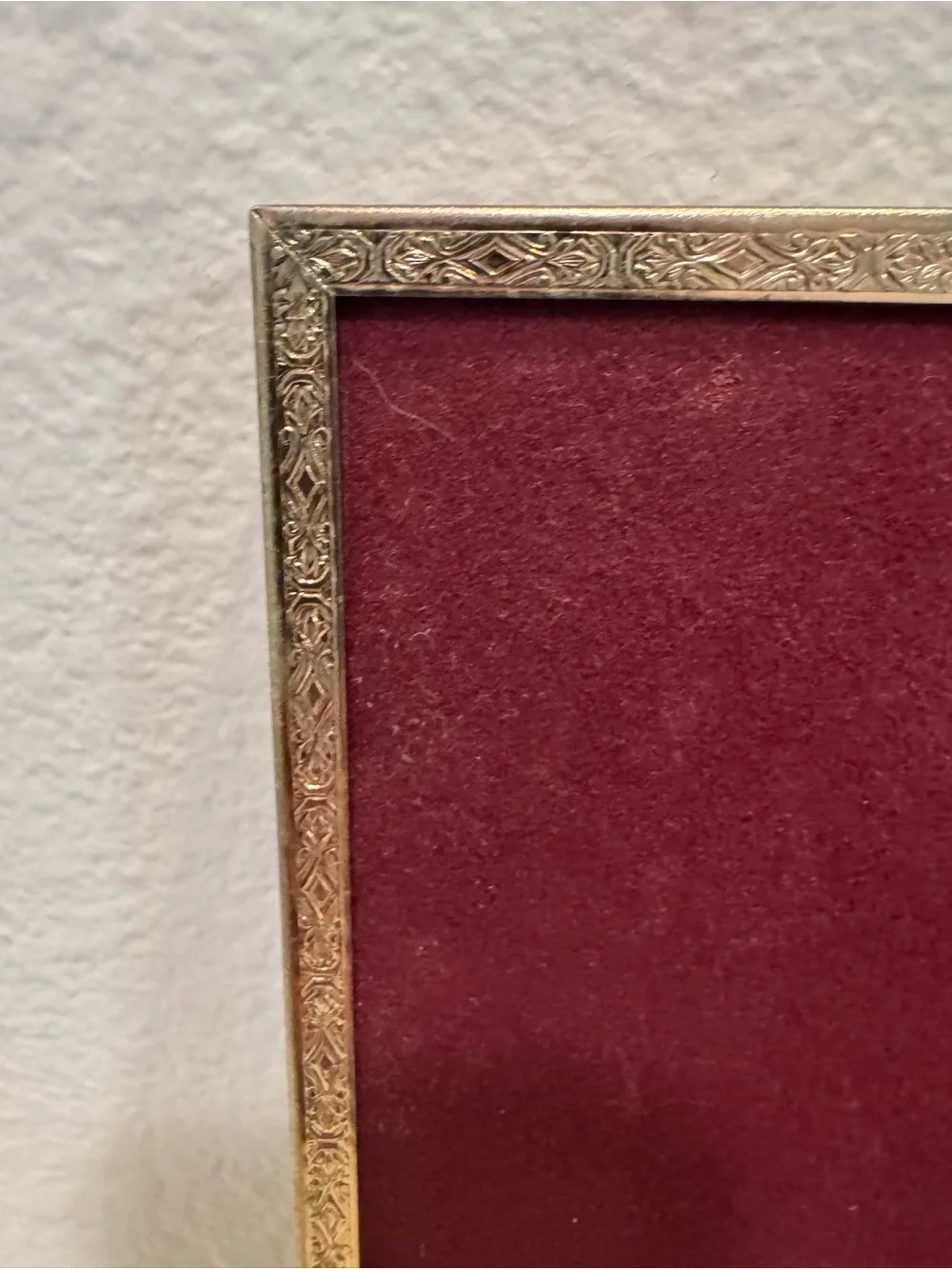 Vintage Brass 8x10 Victorian Style Picture Frame, No easel